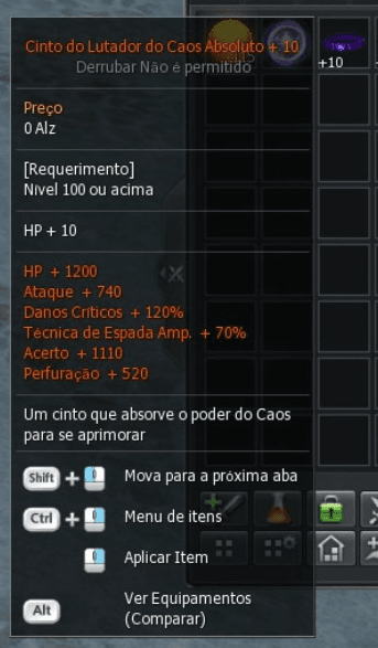 Imagem do patch notes
