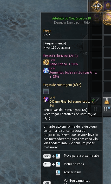 Imagem do patch notes