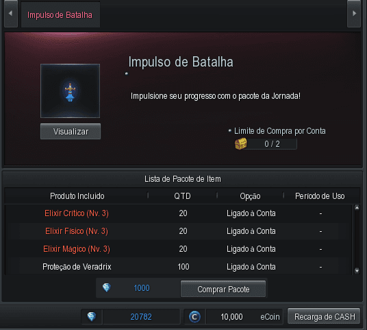 Imagem do patch notes